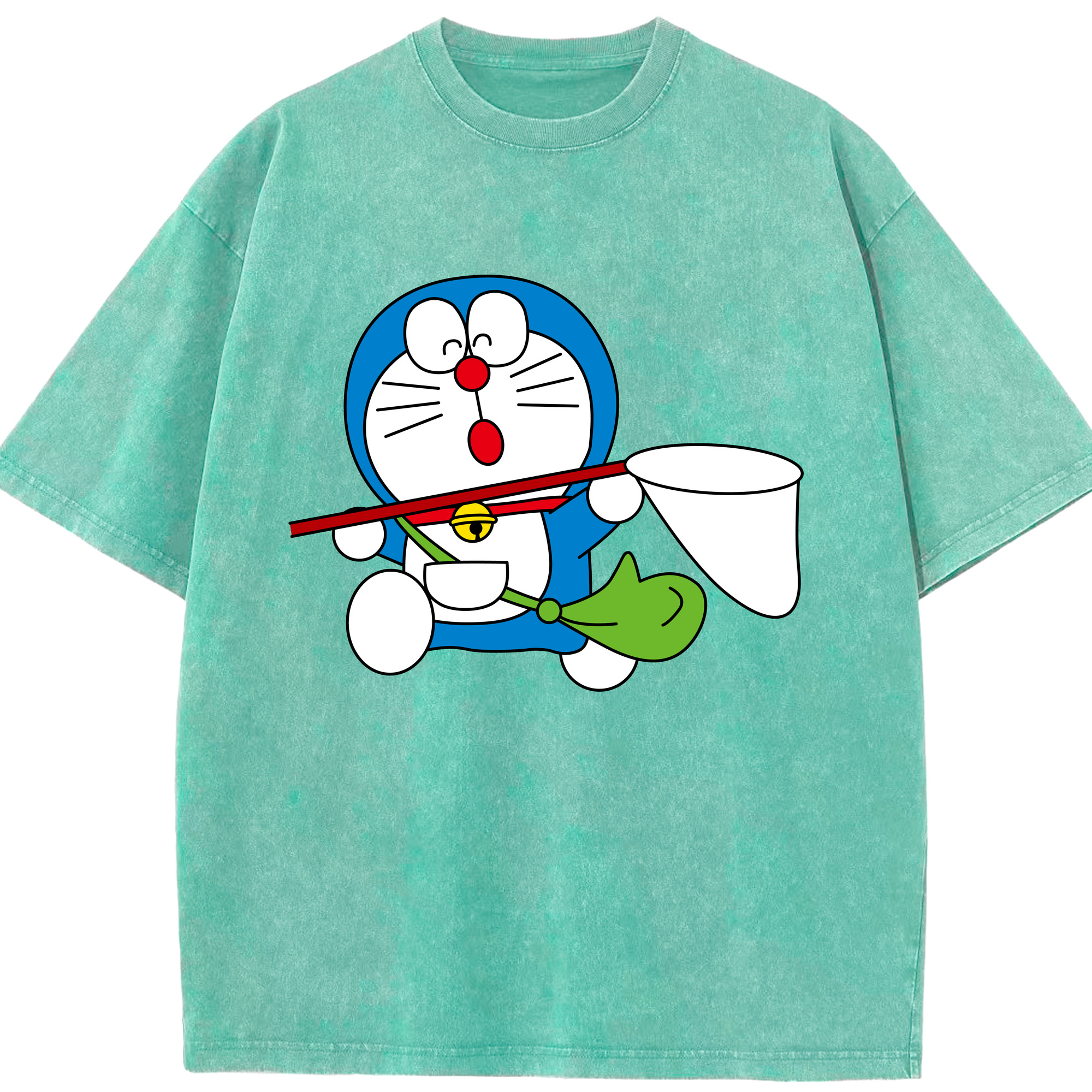 （画像用） ドラえもん Doraemon 綿100% ヴィンテージ風 半袖Tシャツ（フロントプリント）